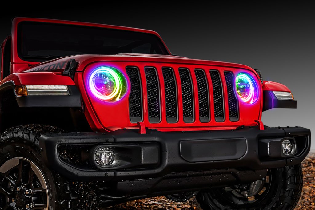 1214-334 - Jeep Wrangler JL 2018-2019 ORACLE LED Waterproof Halo Kit